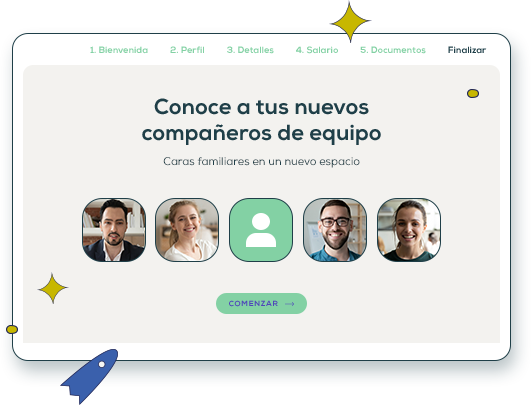 Dale a los nuevos colaboradores una cálida bienvenida llena de entusiasmo.